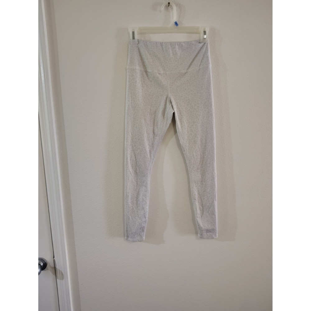 Workshop Republic Clothing Leopard Print Leggings Grey White High Waist XS